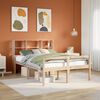 vidaXL Bookcase Bed without Mattress 160x200 cm Solid Wood Pine
