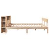vidaXL Bookcase Bed without Mattress 200x200 cm Solid Wood Pine