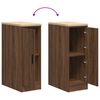 vidaXL Garage Storage Cabinet Brown Oak 30x51x85 cm Solid Wood Pine