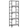 vidaXL Bookshelf Grey Sonoma 50x33x153 cm Engineered Wood