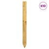 vidaXL Fence Posts 10 pcs Green 100 cm Solid Pine Wood