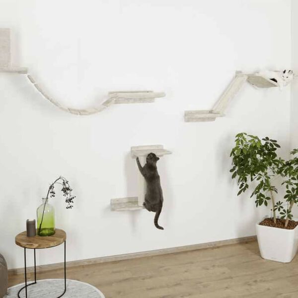 Kerbl Cat Climbing Wall Mount Everest Wood Beige