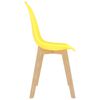 vidaXL Dining Chairs 6 pcs Yellow Plastic