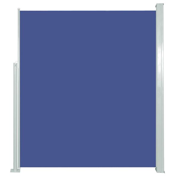 vidaXL Patio Retractable Side Awning 100x500 cm Blue