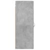 vidaXL Wall Mounted Cabinet Concrete Grey 34.5x34x90 cm