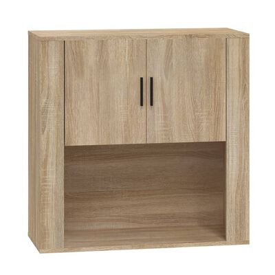 vidaXL Wall Cabinet Sonoma Oak 80x33x80 cm Engineered Wood
