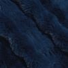 vidaXL Faux Rabbit Fur Blanket 4 pcs Marine Blue 220 x 240 cm