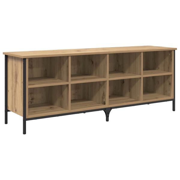 vidaXL Shoe Cabinet with Shelf Artisan Oak 131 x 35 x 50 cm
