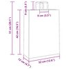 vidaXL Paper Bags 50 pcs with Handles Brown 32x12x42 cm