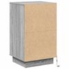 vidaXL Bedside Cabinet Grey 39 x 34.5 x 65 cm Engineered wood