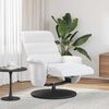 vidaXL Recliner Chair with Footrest White 98 x 71 x 106 cm PU