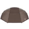 vidaXL Fishing Tent with Roof Brown 514 x 465 x 187 cm Polyester