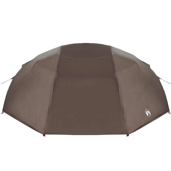 vidaXL Fishing Tent with Roof Brown 514 x 465 x 187 cm Polyester