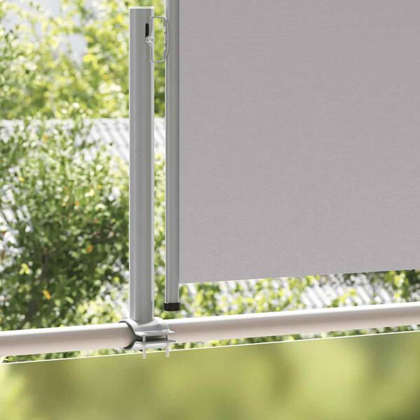 vidaXL Patio Retractable Side Awning 120 x 300 cm Grey