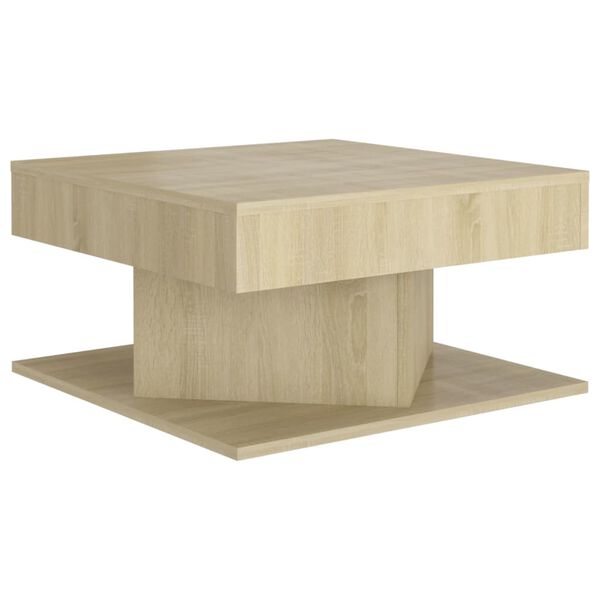vidaXL Coffee Table Sonoma Oak 57x57x30 cm Engineered Wood