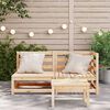 vidaXL Garden Sofa 2-Seater Solid Wood Pine