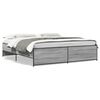 vidaXL Bed Frame without Mattress Grey Sonoma 200x200 cm