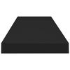 vidaXL Floating Wall Shelf Black 90x23.5x3.8 cm MDF