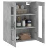 vidaXL Wall Mounted Cabinet Concrete Grey 69.5x34x90 cm Engineered Wood
