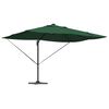 vidaXL Umbrella Green 352 x 251 x 265 cm Polyester and Aluminium