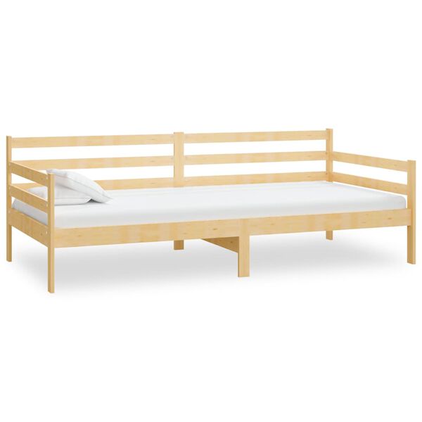 vidaXL Day Bed without Mattress Solid Wood Pine 90x200cm