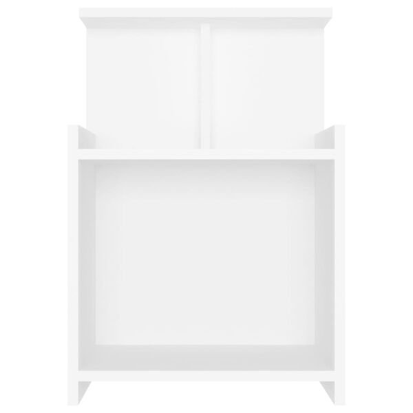 vidaXL Bed Cabinets 2 pcs White 40x35x60 cm Engineered Wood