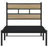 vidaXL Metal Bed Frame without Mattress Sonoma Oak 100x190 cm