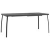 vidaXL Garden Table Anthracite 165x80x72 cm Steel Mesh