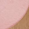 vidaXL Faux Sheepskin Rug Tafalla Pink &Oslash; 100 cm Polyester