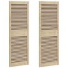 vidaXL Cabinet Door with Door 2 pcs Natural 49.5 x 2.1 x 140.5 cm