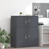 vidaXL Storage Cabinet with Storage Anthracite 90 x 40 x 40 cm Steel
