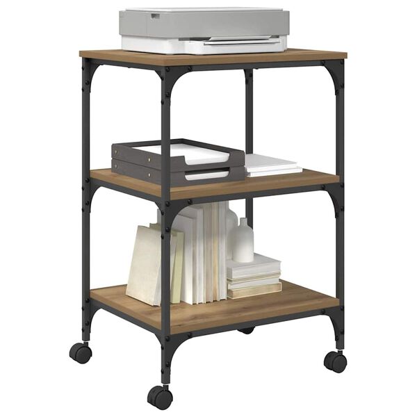 vidaXL Printer Stand Artisan Oak 50 x 41 x 75 cm Engineered Wood