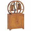 vidaXL Cabinet with Yin Yang Shelf 70x30x130 cm Solid Teak Wood