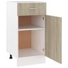 vidaXL Drawer Bottom Cabinet Sonoma Oak 40x46x81.5 cm Engineered Wood
