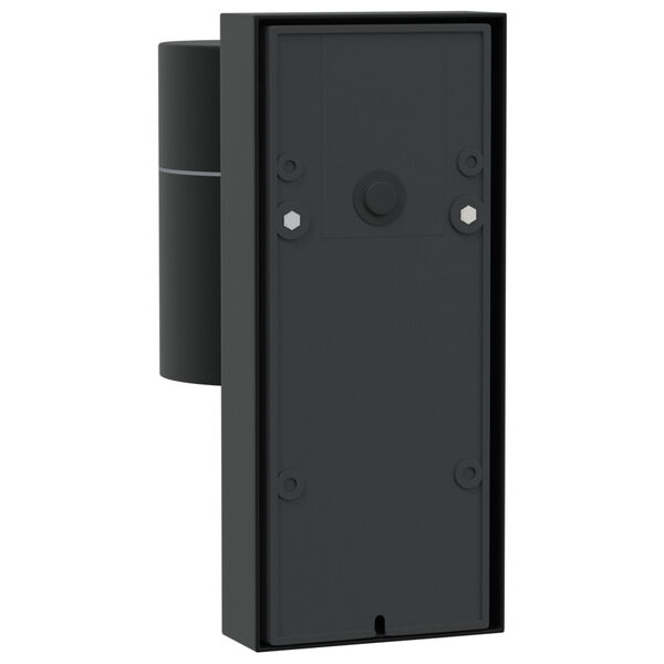vidaXL Outdoor Wall Light Black 6.5 x 10.5 x 16 cm Stainless steel