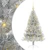 vidaXL Artificial Pre-lit Christmas Tree Silver 120 cm PET