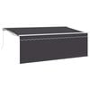 vidaXL Retractable Awning Anthracite 400 x 200 cm