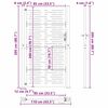 vidaXL Garden Gate 100x200 cm Corten Steel Square Design