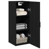 vidaXL Wall Mounted Cabinet Black Oak 34.5x34x90 cm Engineered Wood