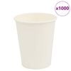vidaXL Paper Coffee Cups 1000 pcs 8oz 200ml White