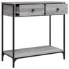 vidaXL Console Table Grey Sonoma 75x34.5x75 cm Engineered Wood
