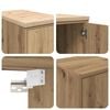 vidaXL Garage Cabinets 2 pcs Artisan Oak Engineered Wood