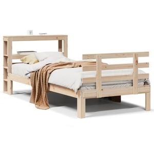 vidaXL Bed Frame with Headboard without Mattress 90x200 cm