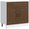 vidaXL Kitchen Base Cabinet "Kalmar" Brown Oak Engineered Wood