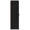 vidaXL Bathroom Cabinet with Roll Holder Black 20.5x22x72 cm