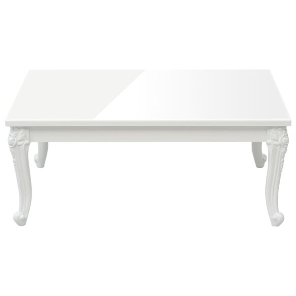 vidaXL Coffee Table High Gloss White 100x50x42 cm Engineered Wood