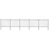 vidaXL Garden Fence with Hoop Top Steel 892.5x150 cm Black
