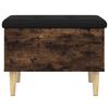 vidaXL Storage Bench Smoked Oak 62x42x46 cm Engineered Wood