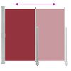 vidaXL Patio Retractable Side Awning 140 x 300 cm Red