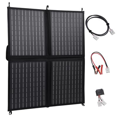 vidaXL Foldable Solar Panel Charger 80 W 12 V
